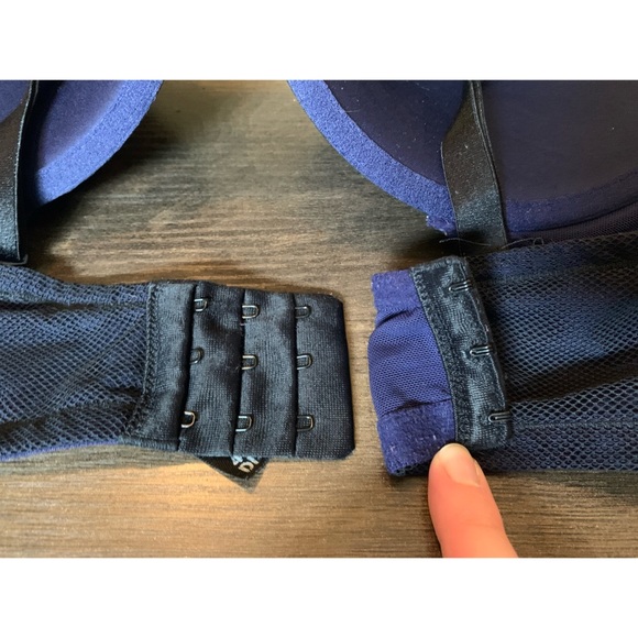 Torrid Black & Blue Strappy Mesh Cage Bra 40DD (E) - Picture 14 of 16